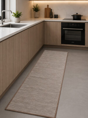 Cascais passadeiras/tapetes/carpetes antiderrapante 44007 bege