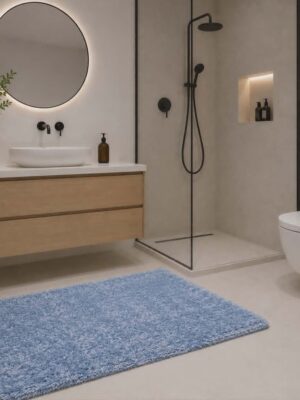 Synergie (tapete de banho) azul claro