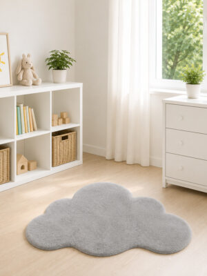 Santi nuvem cinza 90x120cm  antiderrapante