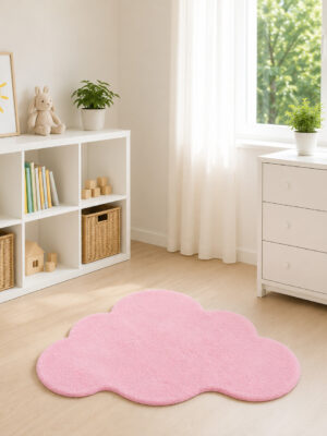 Santi nuvem rosa 90x120cm  antiderrapante