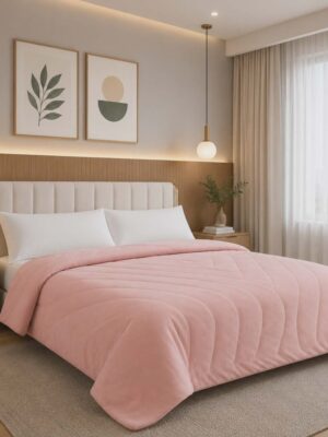 Waves SPN forro sherpa (borrego) casal Rosa