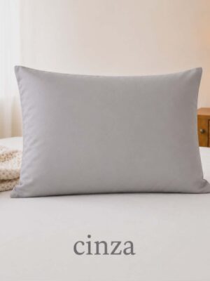 fronha cinza percal