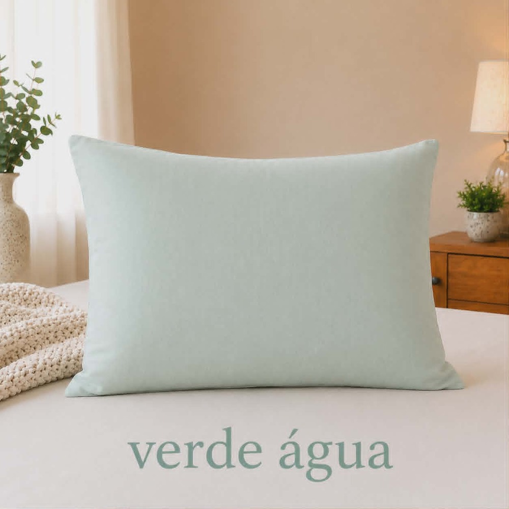 fronha verde água percal