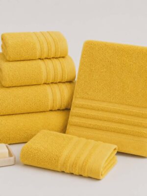 Toalhas de banho amarelo