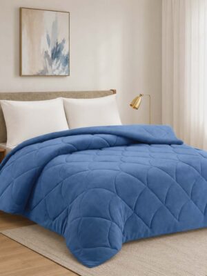 Lys SPN forro sherpa (borrego) casal Azul